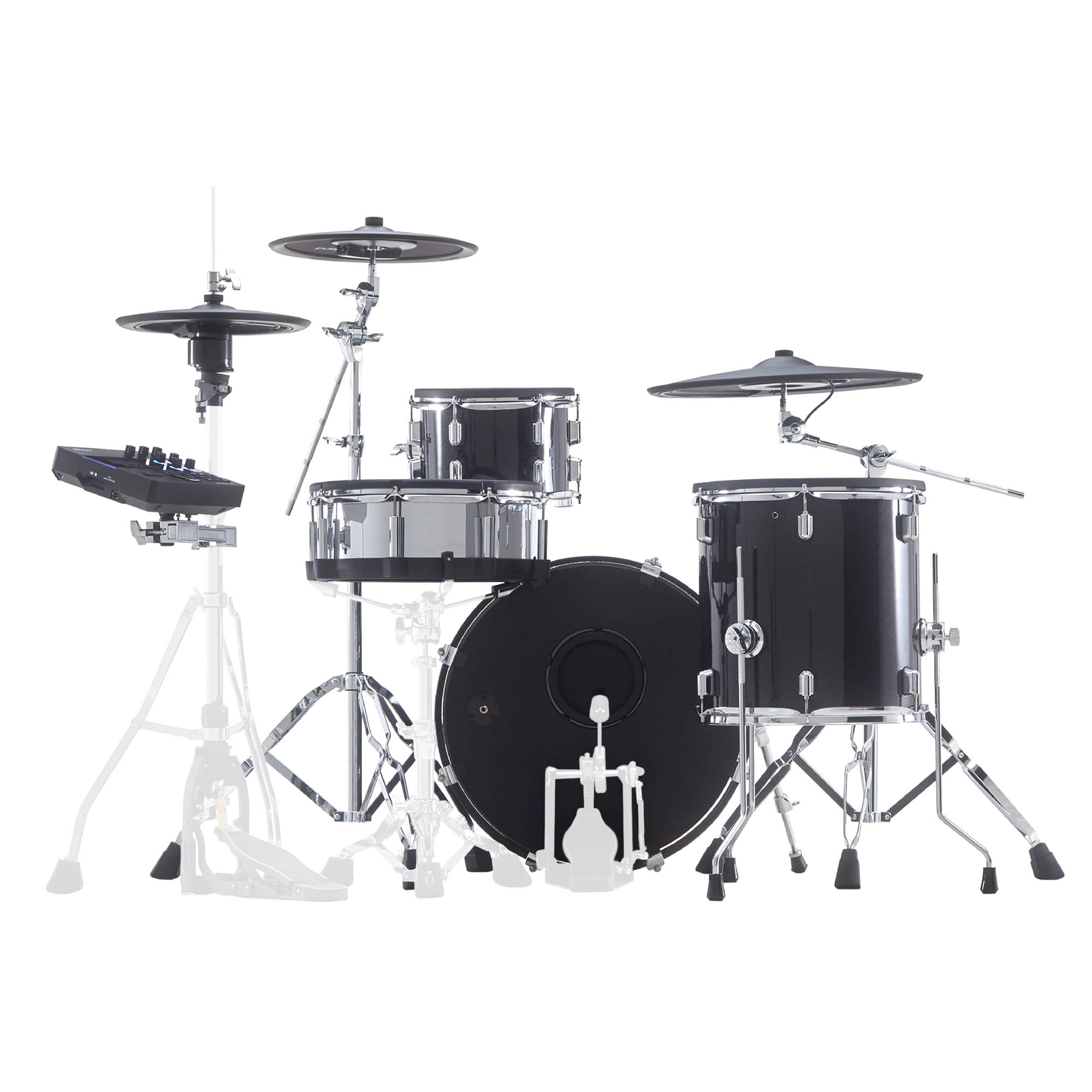 Roland VAD503 Drum Set 全尺寸木製鼓殼的流線型套鼓