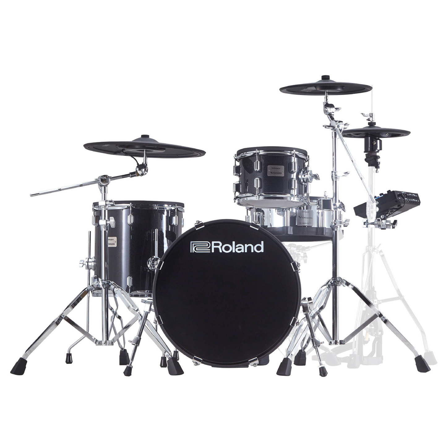 Roland VAD503 Drum Set 全尺寸木製鼓殼的流線型套鼓